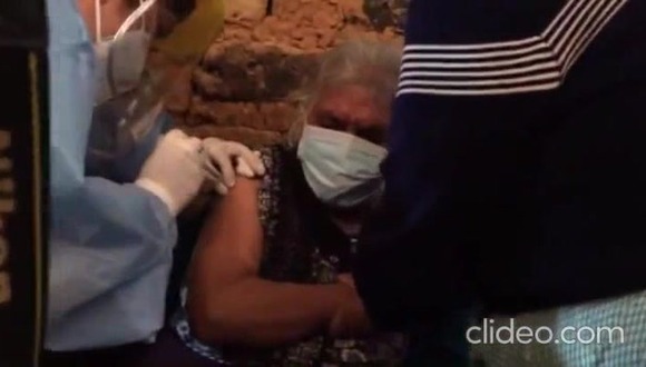 La Libertad: vacunaron contra el COVID-19 a la mujer más longeva de la región (Video: Municipalidad Provincial Sánchez Carrion)