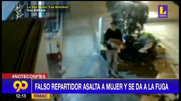 Rímac: Falso repartidos de pizza asalta a mujer