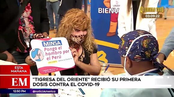 'Tigresa del Oriente' vacunada contra la COVID-19