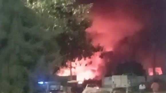 Incendio en Trujillo