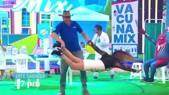 Flor de Huaraz y el gringo Karl realizarán ‘el helicóptero’ en El Reventonazo de la Chola