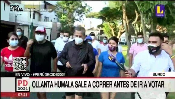 Elecciones 2021: Ollanta Humala pone a correr a periodista (Video: Latina)