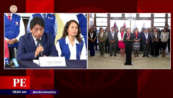 Defensor del pueblo habla en conferencia de prensa