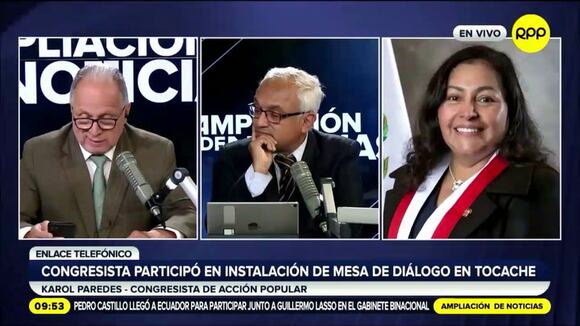 Declaraciones de la congresista Karol Paredes