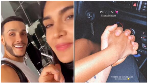 Mario Irivarren y Vania Bludau se reencontraron en Miami.