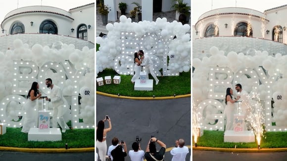 Angie Arizaga y Jota Benz comparten la revelación de sexo de su bebé