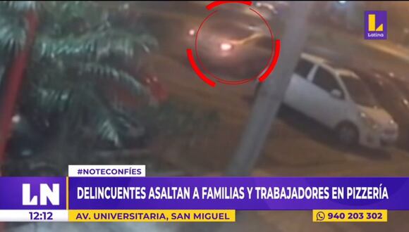 San Miguel: Asaltan pizzería