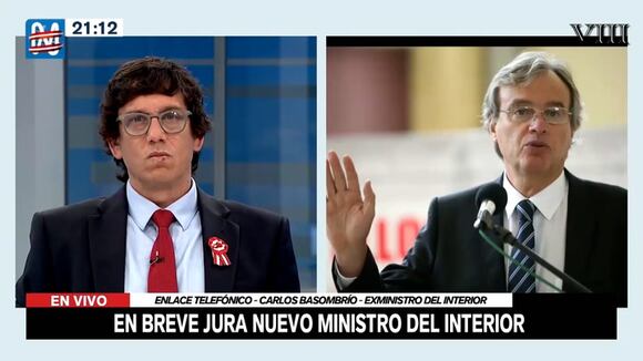 Declaraciones del exministro Carlos Basombrío