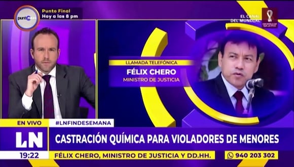 Félix Chero sobre castración química