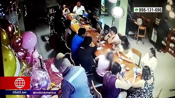 Los Olivos: Delincuentes asaltan a familia cuando celebraban cumpleaños en pollería