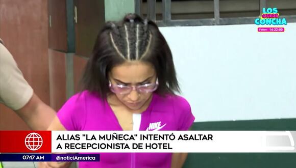 Mujer intentó asaltar en hostal