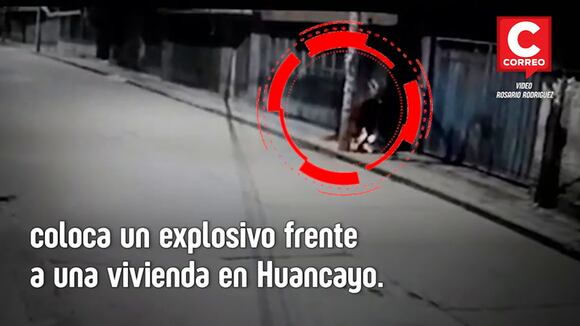 Colocan bomba frente a una casa en Huancayo