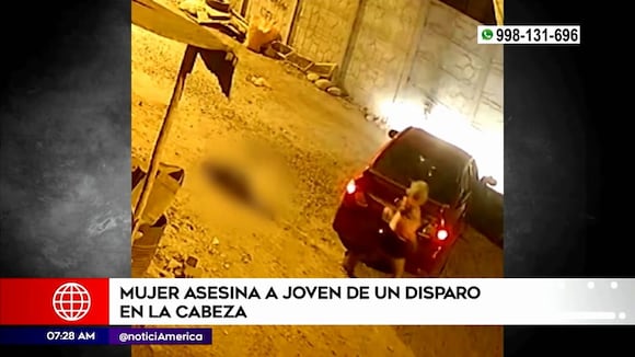 Mujer asesina a joven de un disparo