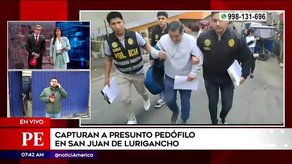 SJL: Capturan a pedófilo