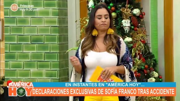 Correo - Sofía Franco se pronuncia tras choque vehicular: “estoy arrepentida, gracias a Dios no hay nadie herido”