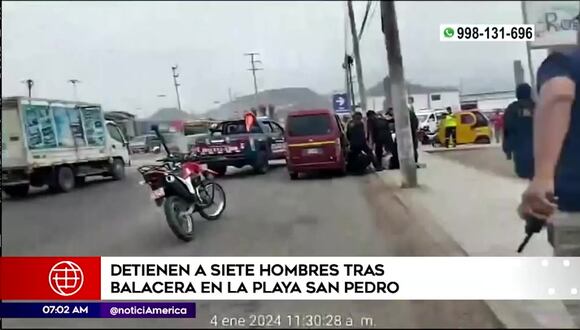 Detienen a siete hombres tras balacera en playa San Pedro