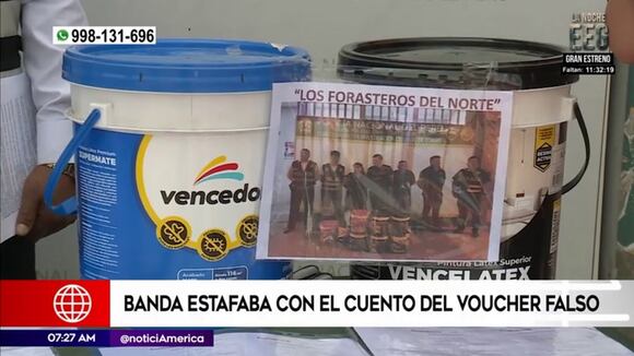 Capturan banda que estafaba con voucher falso