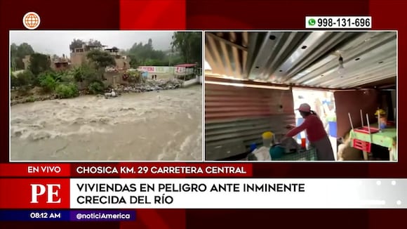 Peligro por huaycos en Chosica