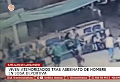 Asesinan a balazos a hombre antes de ingresar a una cancha en San Juan de Lurigancho (VIDEO)