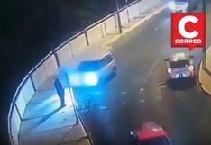 Vehículo se sube a la acera y atropella a una anciana en Arequipa (VIDEO)