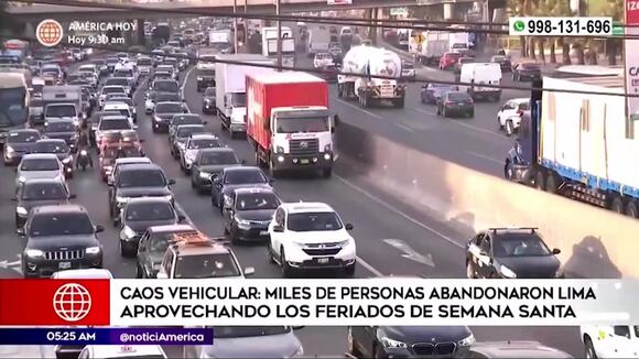 Semana Santa: miles de personas aprovechan los feriados para salir De Lima