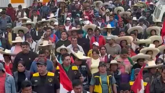 Alcalde de Pataz en "marcha de sacrificio"