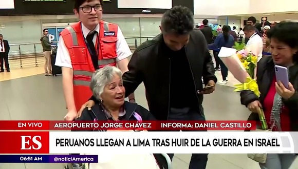 Peruanos llegan a Lima tras escapar de Israel