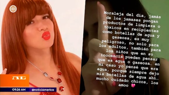 Uchulú tomó lejía por error