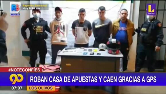Los Olivos: Delincuentes roban casa de apuesta y caen gracias al GPS
