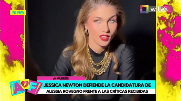 CORREO | Jessica Newton defiende a Alessia Rovegno
