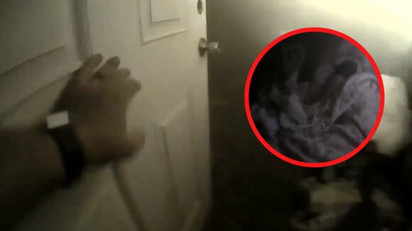 Policía héroe rescata a una anciana atrapada en un incendio