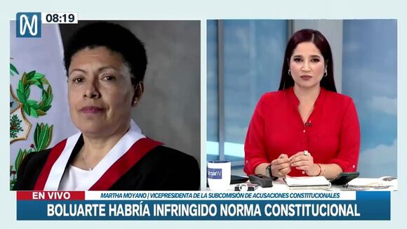 Declaraciones de Martha Moyano sobre Dina Boluarte