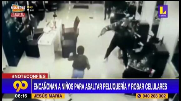 Jesús María: encañonan a niños para asaltar peluquería y robar celulares