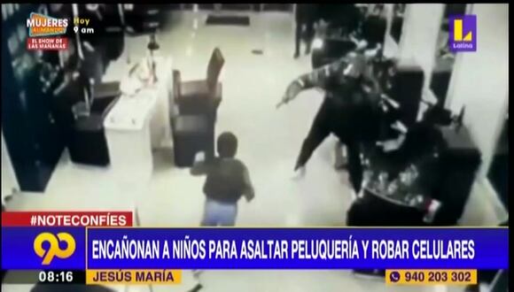Jesús María: encañonan a niños para asaltar peluquería y robar celulares