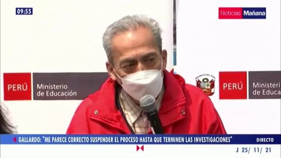 Minedu: Declaraciones ministro Gallardo