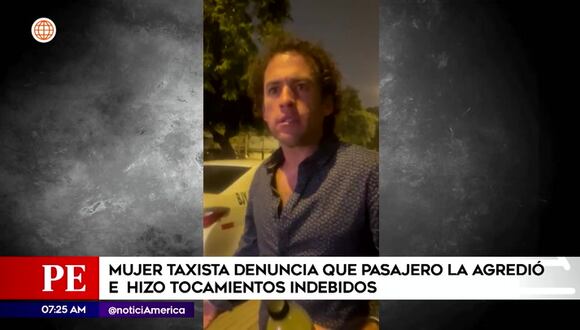 Mujer taxista denuncia agresión por parte de pasajero