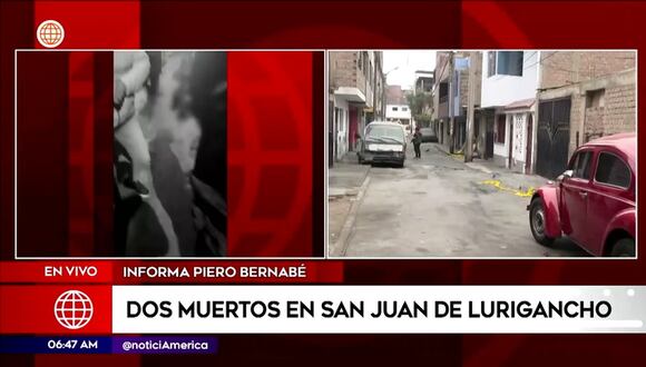 Homicidio en San Juan de Lurigancho: Dos personas asesinadas a mano armada
