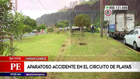 Accidente en la Costa Verde