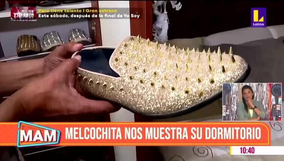 Melcochita muestra su closet