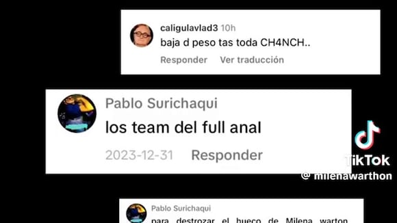 Milena Wharton hace denuncia en TikTok