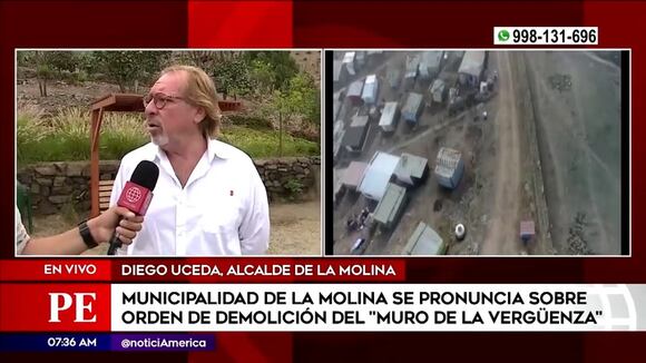 Alcalde de La Molina se pronuncia sobre orden de demolición del 'muro de la verguanza'