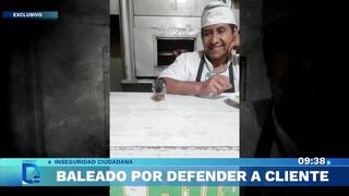 Dueño de pollería fue baleado tras defender a sus clientes de asalto en San Juan de Lurigancho (VIDEO)