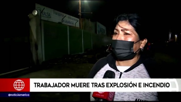 Declaraciones de la hermana de un trabajador fallecido en incendio del Callao