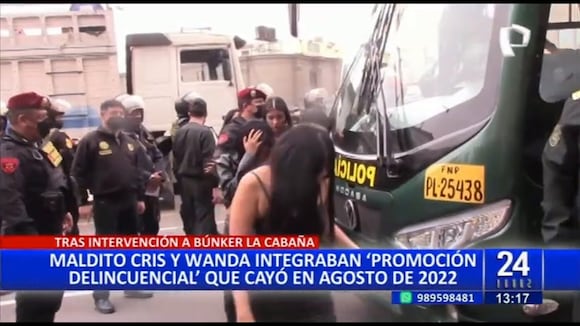 Maldito Cris' y Wanda eran parte de una 'promoción delincuencial'