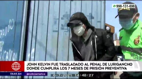 John Kelvin fue trasladado a penal de Lurigancho