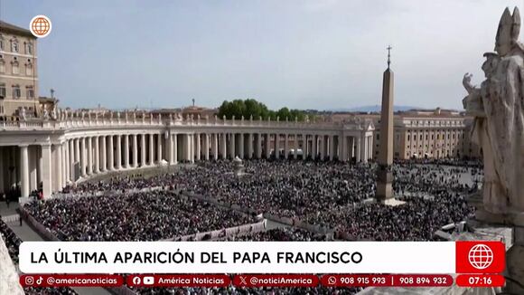 Última aparición del Papa Francisco
