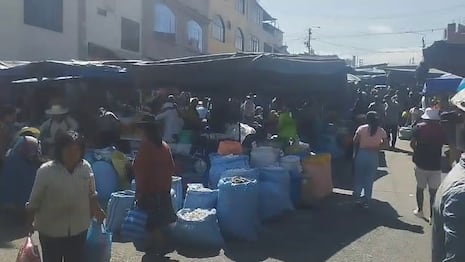 Tacna: Feriantes del altiplano invaden Jirón de la Unión pese a ser vía rígida