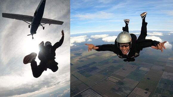 ZONA POPULAR | Hugo García se une a la fiebre de los saltos en paracaídas