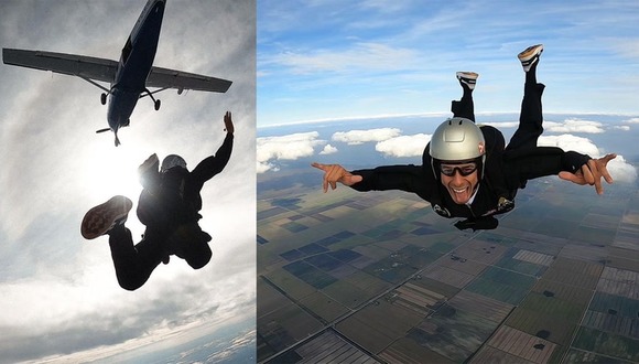 ZONA POPULAR | Hugo García se une a la fiebre de los saltos en paracaídas