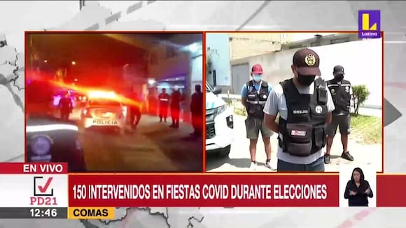 Intervenidos en fiestas covid-19